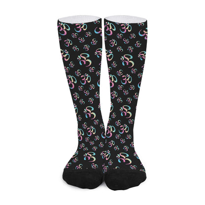 Om Sign Pattern Print Long Socks