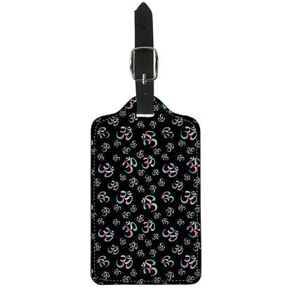 Om Sign Pattern Print Luggage Tag