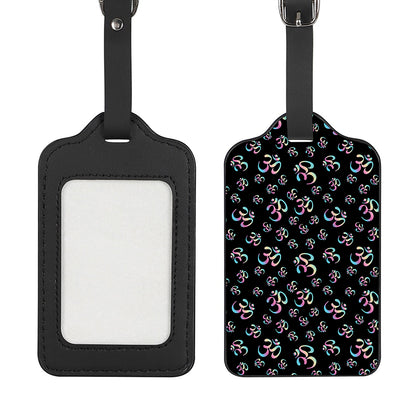 Om Sign Pattern Print Luggage Tag