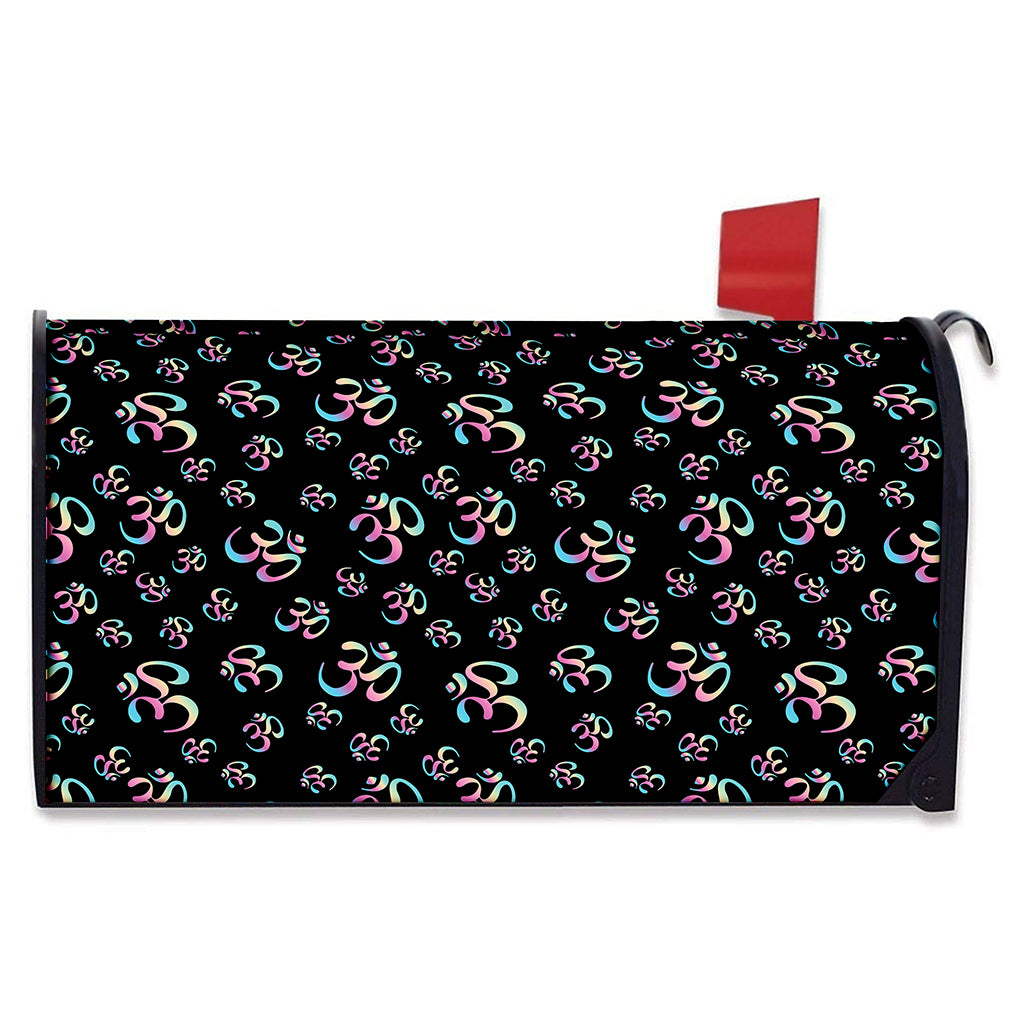 Om Sign Pattern Print Mailbox Cover