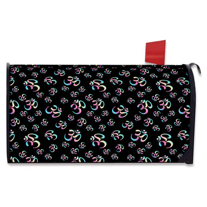 Om Sign Pattern Print Mailbox Cover