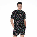 Om Sign Pattern Print Men's Romper