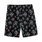 Om Sign Pattern Print Men's Sports Shorts