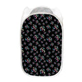 Om Sign Pattern Print Mesh Laundry Hamper