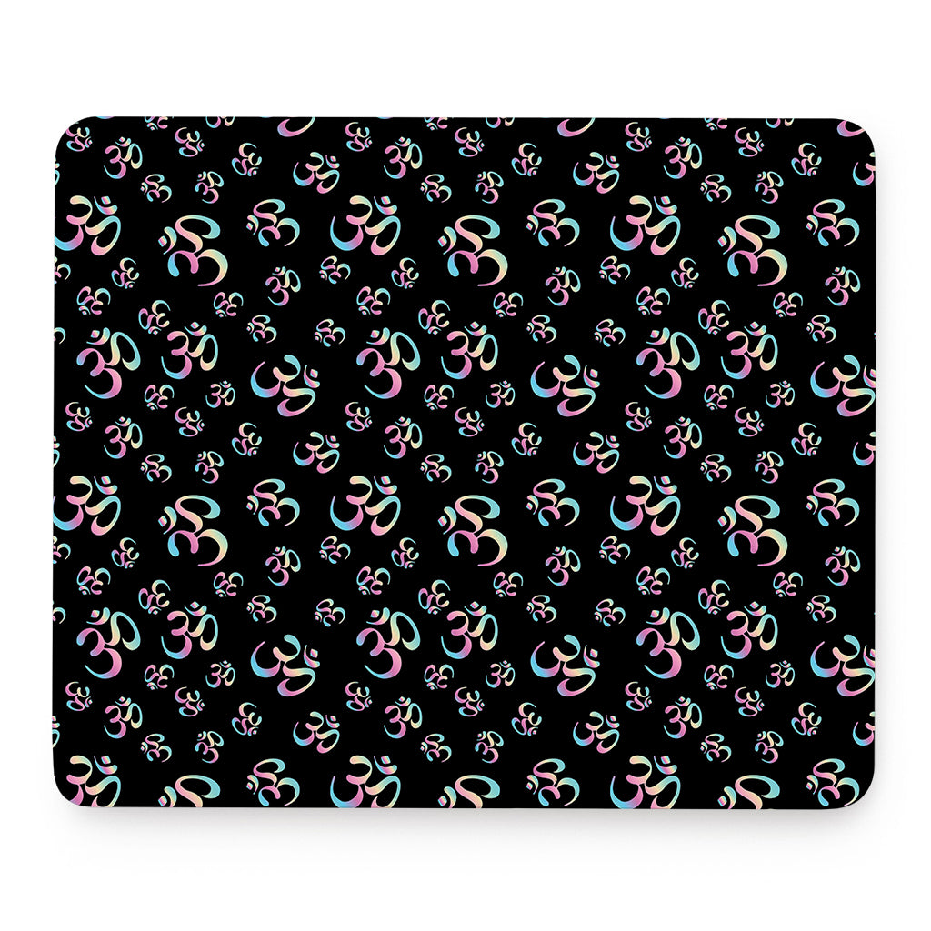 Om Sign Pattern Print Mouse Pad