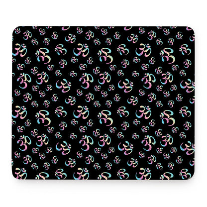Om Sign Pattern Print Mouse Pad