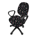 Om Sign Pattern Print Office Chair Cover