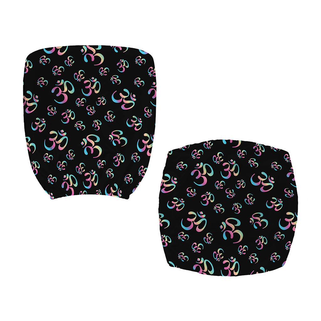 Om Sign Pattern Print Office Chair Cover