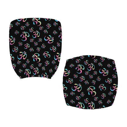 Om Sign Pattern Print Office Chair Cover