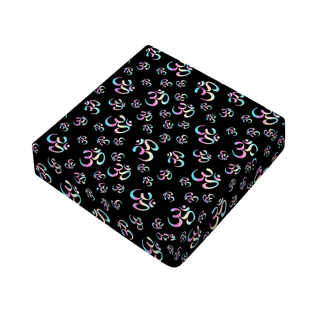 Om Sign Pattern Print Outdoor Seat Cushion Cover