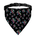 Om Sign Pattern Print Over The Collar Dog Bandana