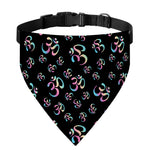 Om Sign Pattern Print Over The Collar Dog Bandana