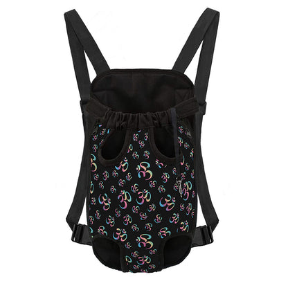 Om Sign Pattern Print Pet Carrier Backpack