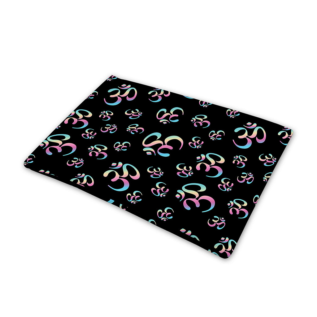 Om Sign Pattern Print Pet Cooling Mat Cover