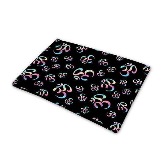 Om Sign Pattern Print Pet Cooling Mat Cover