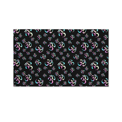 Om Sign Pattern Print Polyester Flag