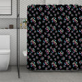 Om Sign Pattern Print Polyester Shower Curtain