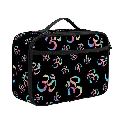 Om Sign Pattern Print Portable Lunch Bag