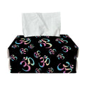Om Sign Pattern Print Rectangle Tissue Box Cover