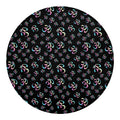 Om Sign Pattern Print Round Blanket