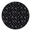 Om Sign Pattern Print Round Floor Mat