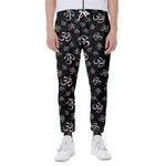 Om Sign Pattern Print Scuba Joggers