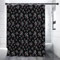 Om Sign Pattern Print Shower Curtain