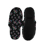 Om Sign Pattern Print Slippers