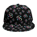 Om Sign Pattern Print Snapback Cap