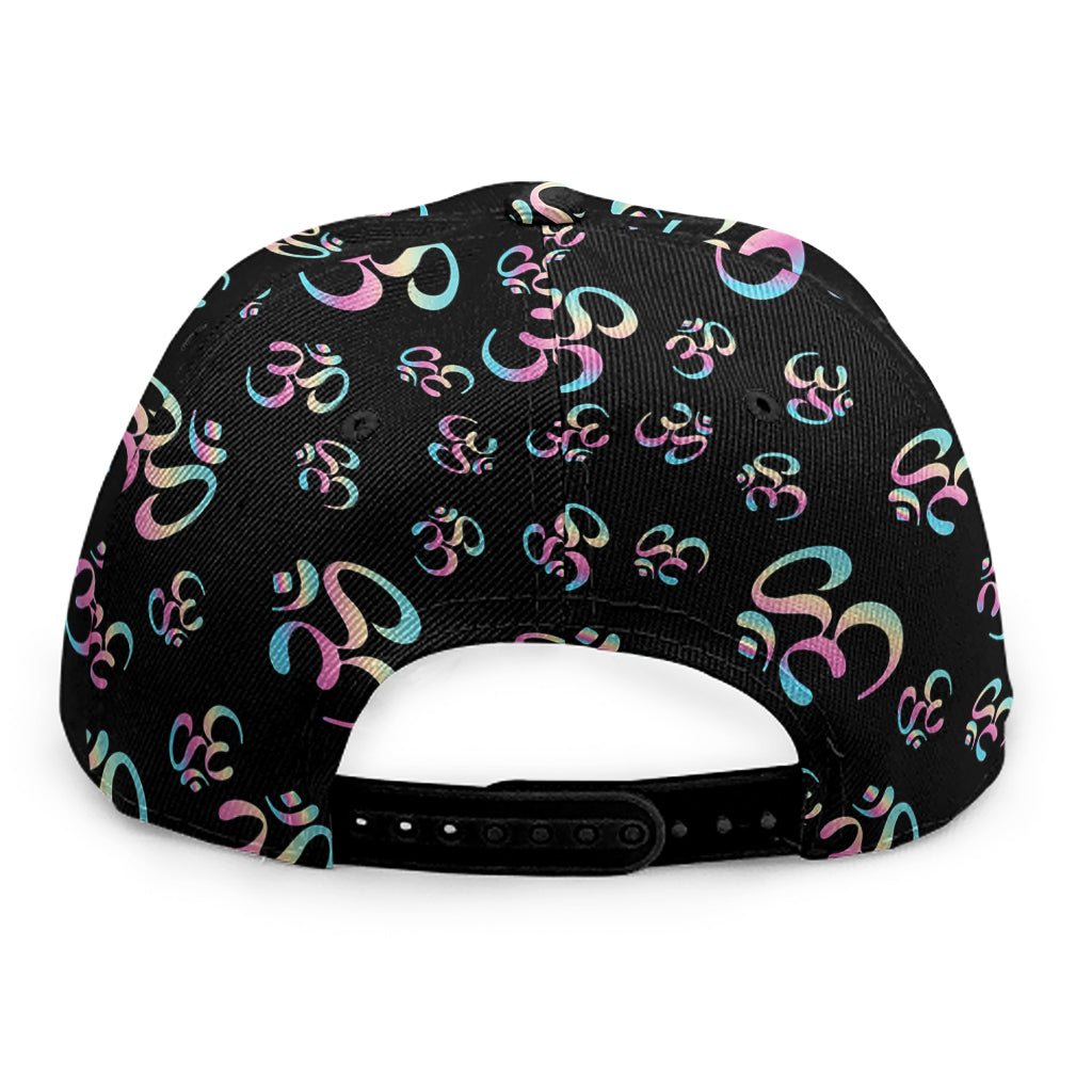 Om Sign Pattern Print Snapback Cap