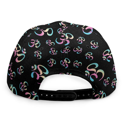 Om Sign Pattern Print Snapback Cap