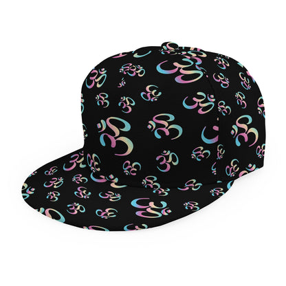 Om Sign Pattern Print Snapback Cap