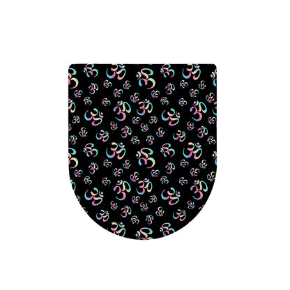 Om Sign Pattern Print Toilet Lid Cover