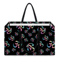 Om Sign Pattern Print Utility Tote Bag