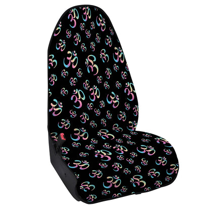 Om Sign Pattern Print Waterproof Car Seat Cover