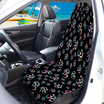 Om Sign Pattern Print Waterproof Car Seat Cover