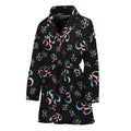 Om Sign Pattern Print Women's Bathrobe