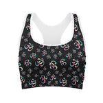 Om Sign Pattern Print Women's Sports Bra