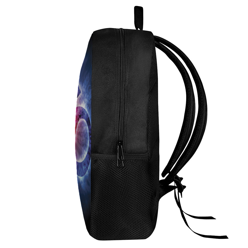 Om Sign Print 17 Inch Backpack