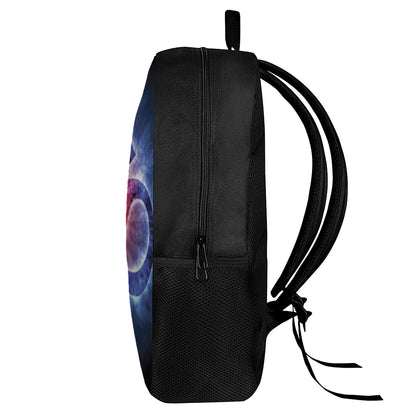 Om Sign Print 17 Inch Backpack