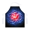 Om Sign Print Adjustable Apron