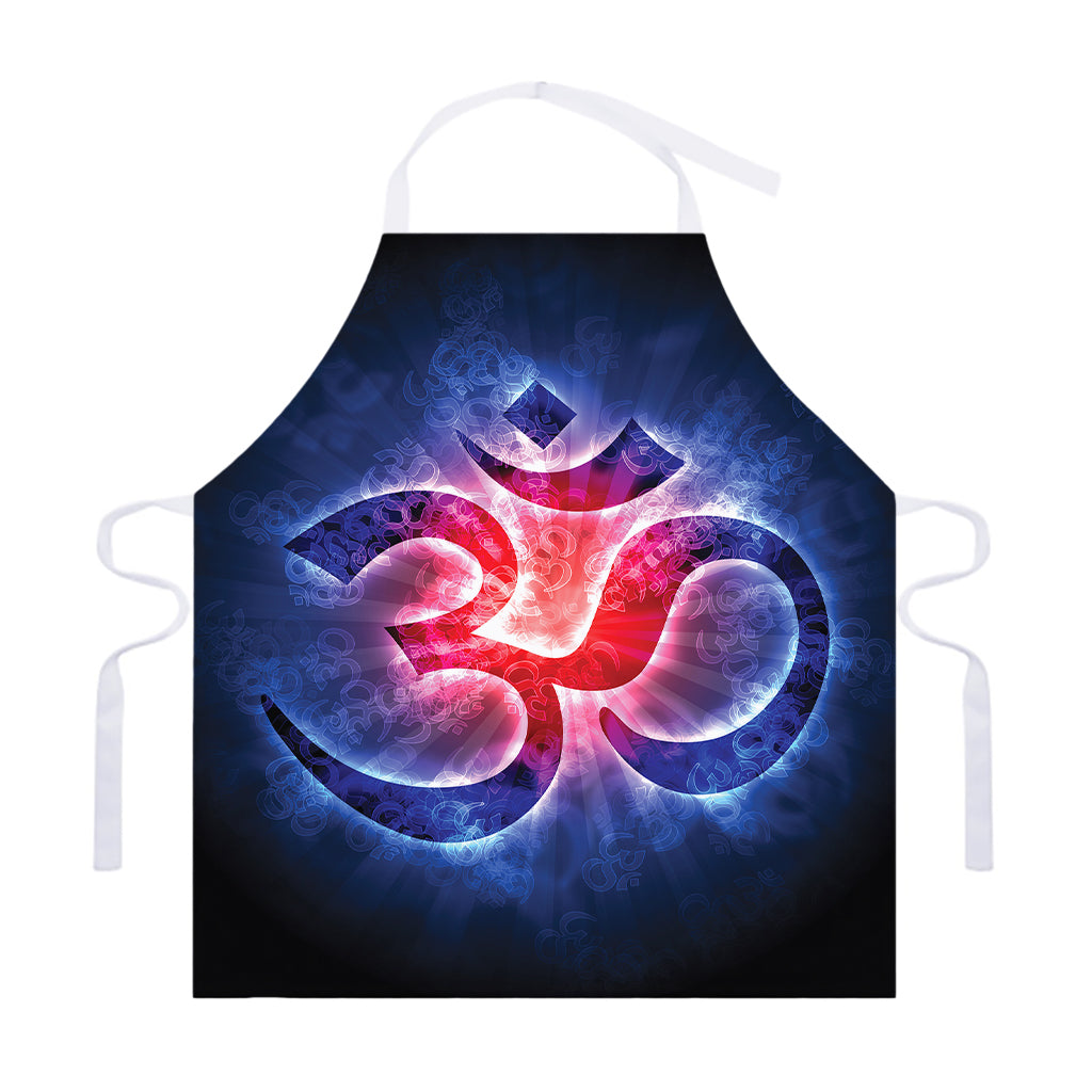 Om Sign Print Adjustable Apron