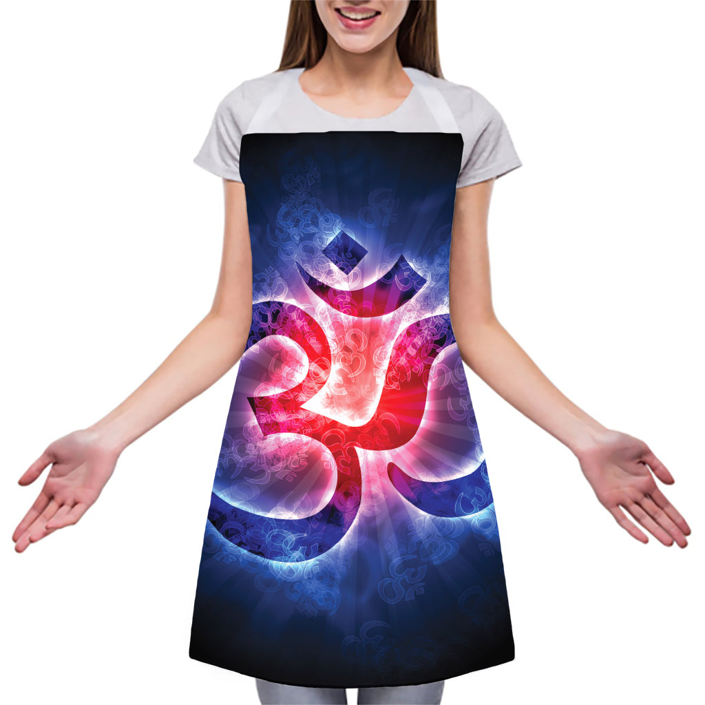 Om Sign Print Adjustable Apron