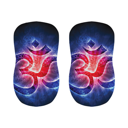 Om Sign Print Bar Stool Covers