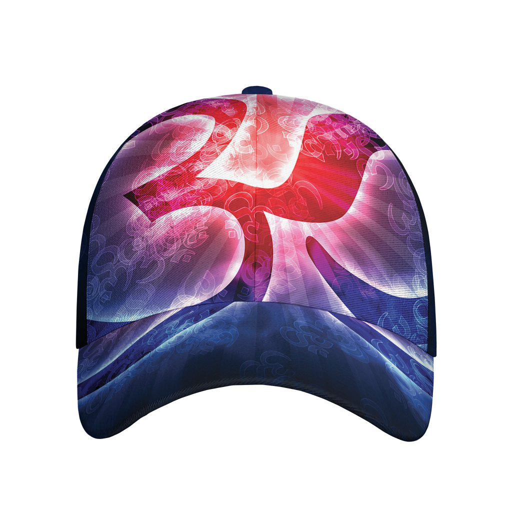 Om Sign Print Baseball Cap