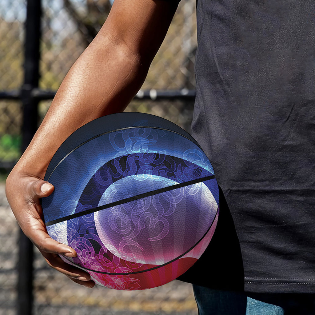 Om Sign Print Basketball