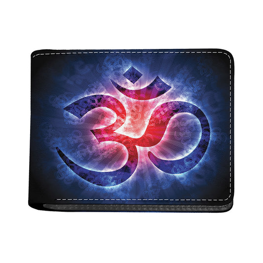 Om Sign Print Bifold Wallet