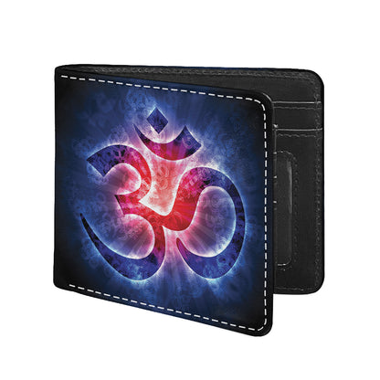 Om Sign Print Bifold Wallet