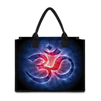 Om Sign Print Canvas Tote Bag