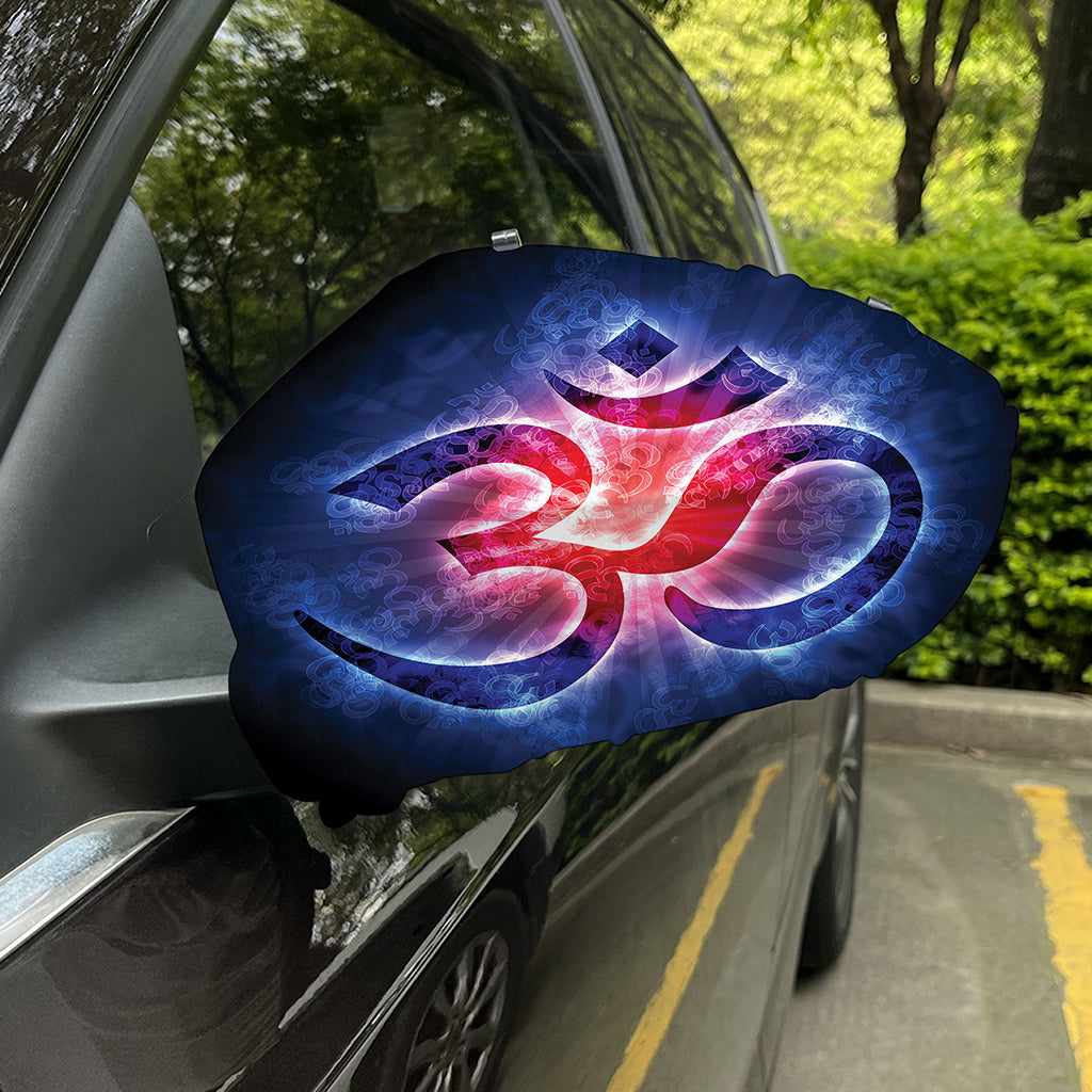 Om Sign Print Car Side Mirror Covers
